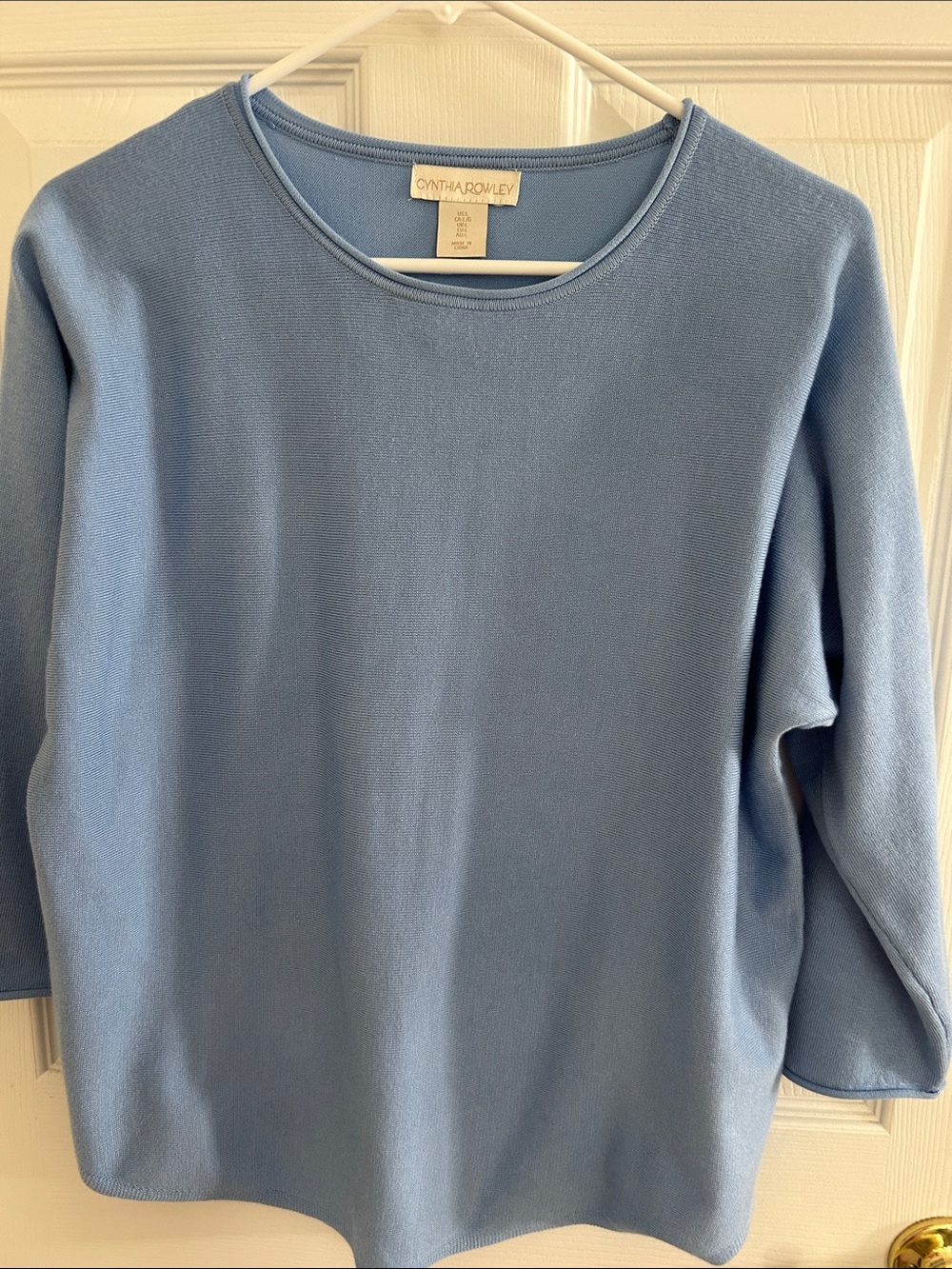 Cynthia Rowley Powder Blue Crewneck Pullover